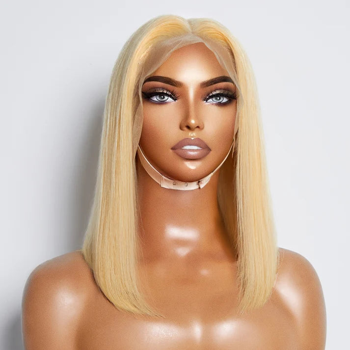 ROYAL 150% Density Pre-Plucked 13x4 Lace Frontal Bob Wig Straight #613