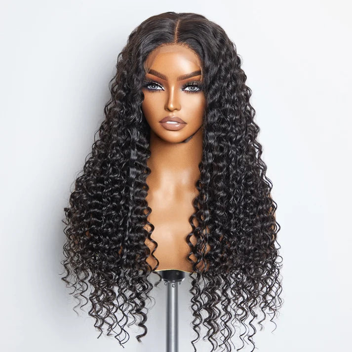 ROYAL 180% Density 5x5 Glueless Lace Closure Wig Deep Wave