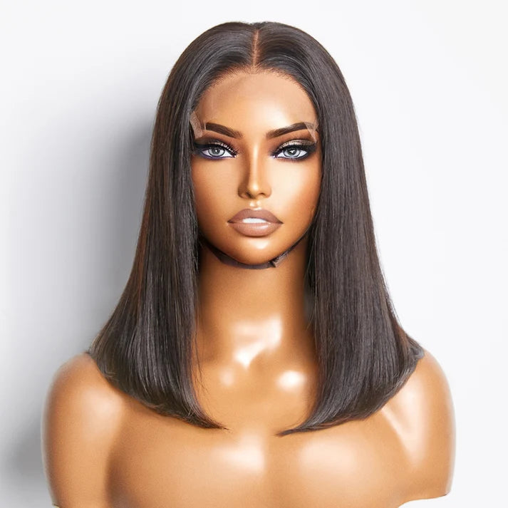 ROYAL 150% Density 5x5 Glueless Lace Closure Bob Wig Straight