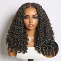 ROYAL 50% Density 13x6 Glueless 3D Cap Pre-bleached Lace Frontal Wig Burmese Curly