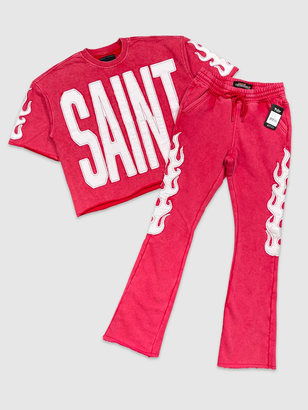 SAINT Flame Streetwear Two-Piece Set