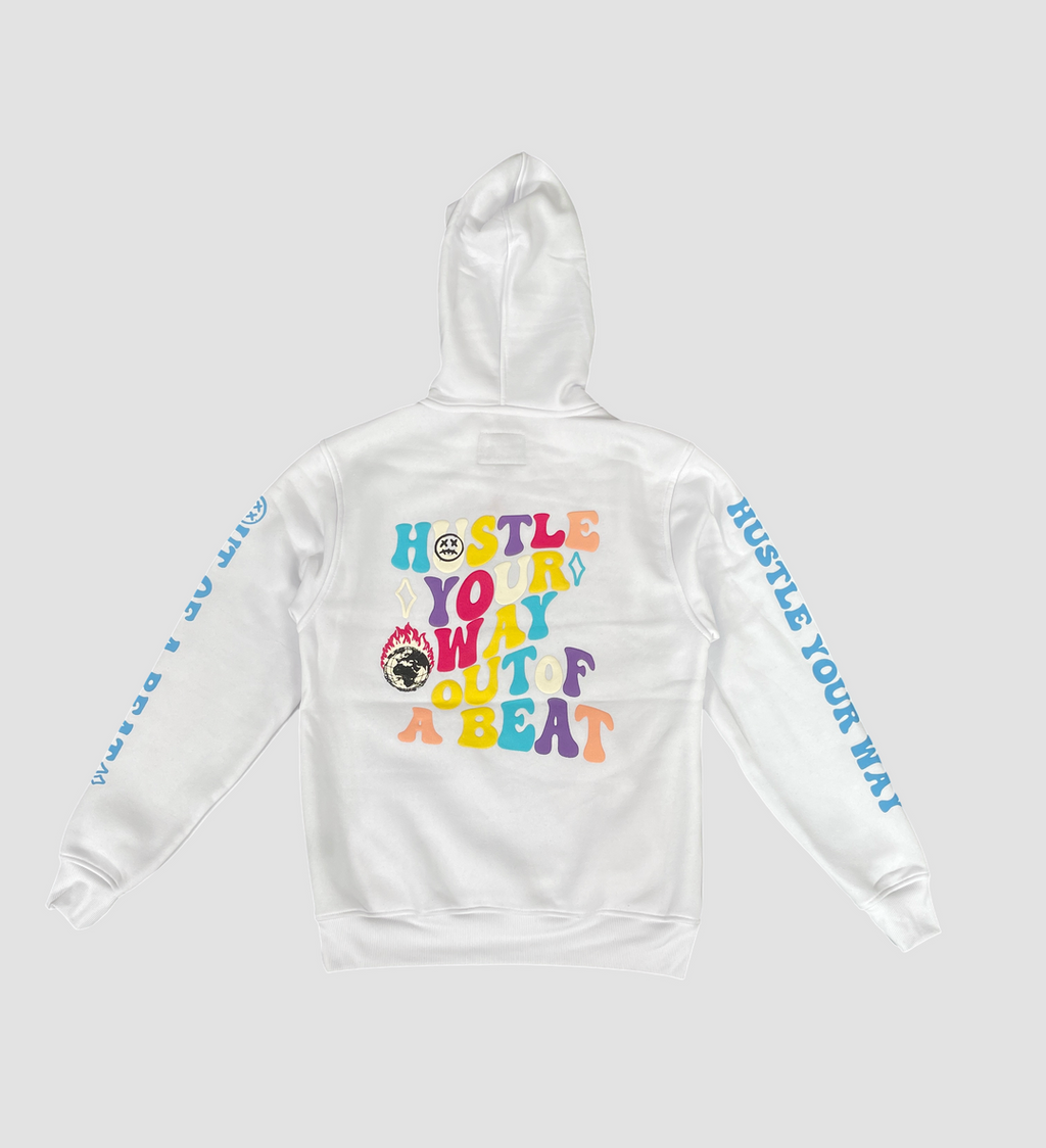 Hustle Your Way Out of a Beat Graphic Hoodie