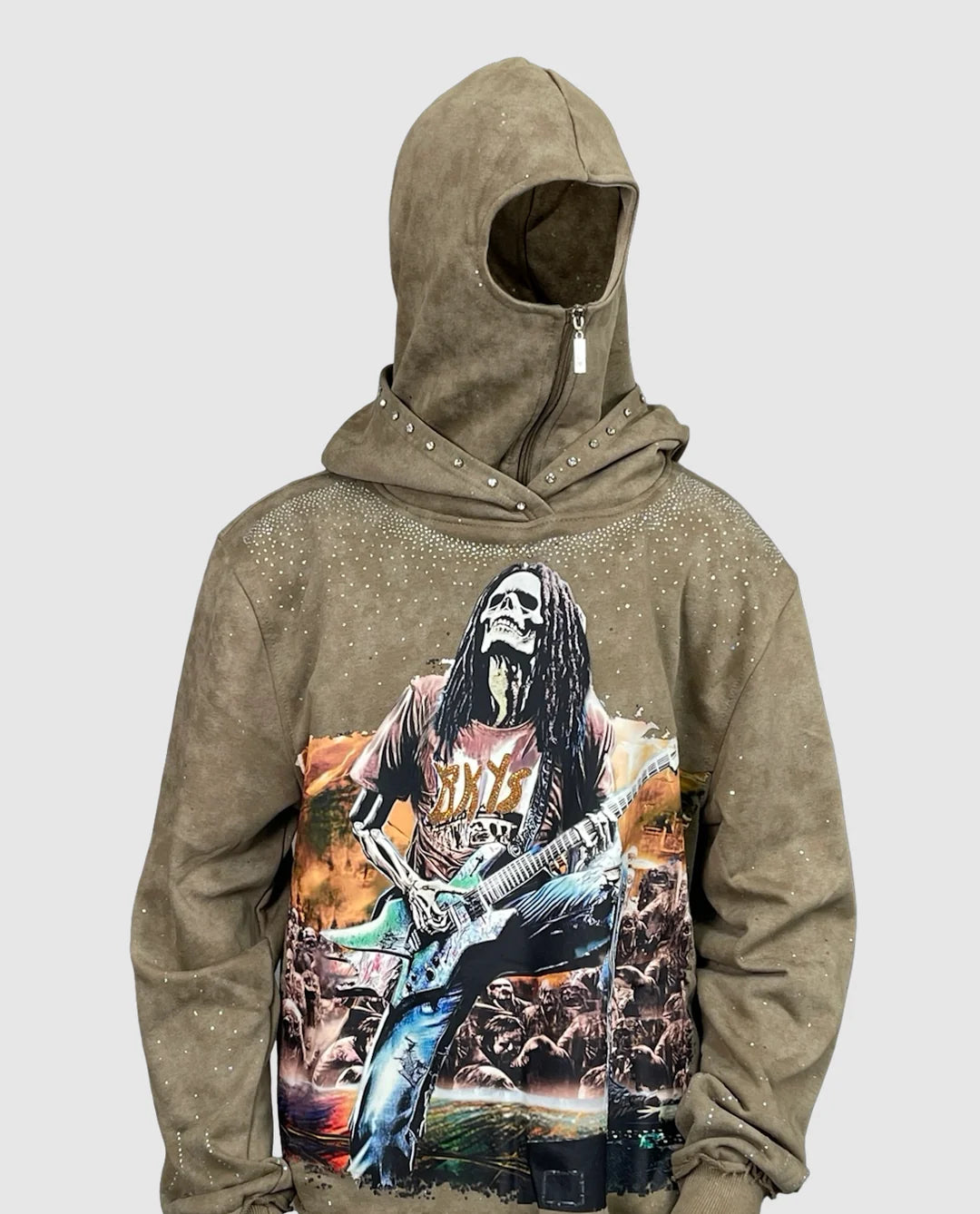 FEAR NO ART CROPPED HOODIE